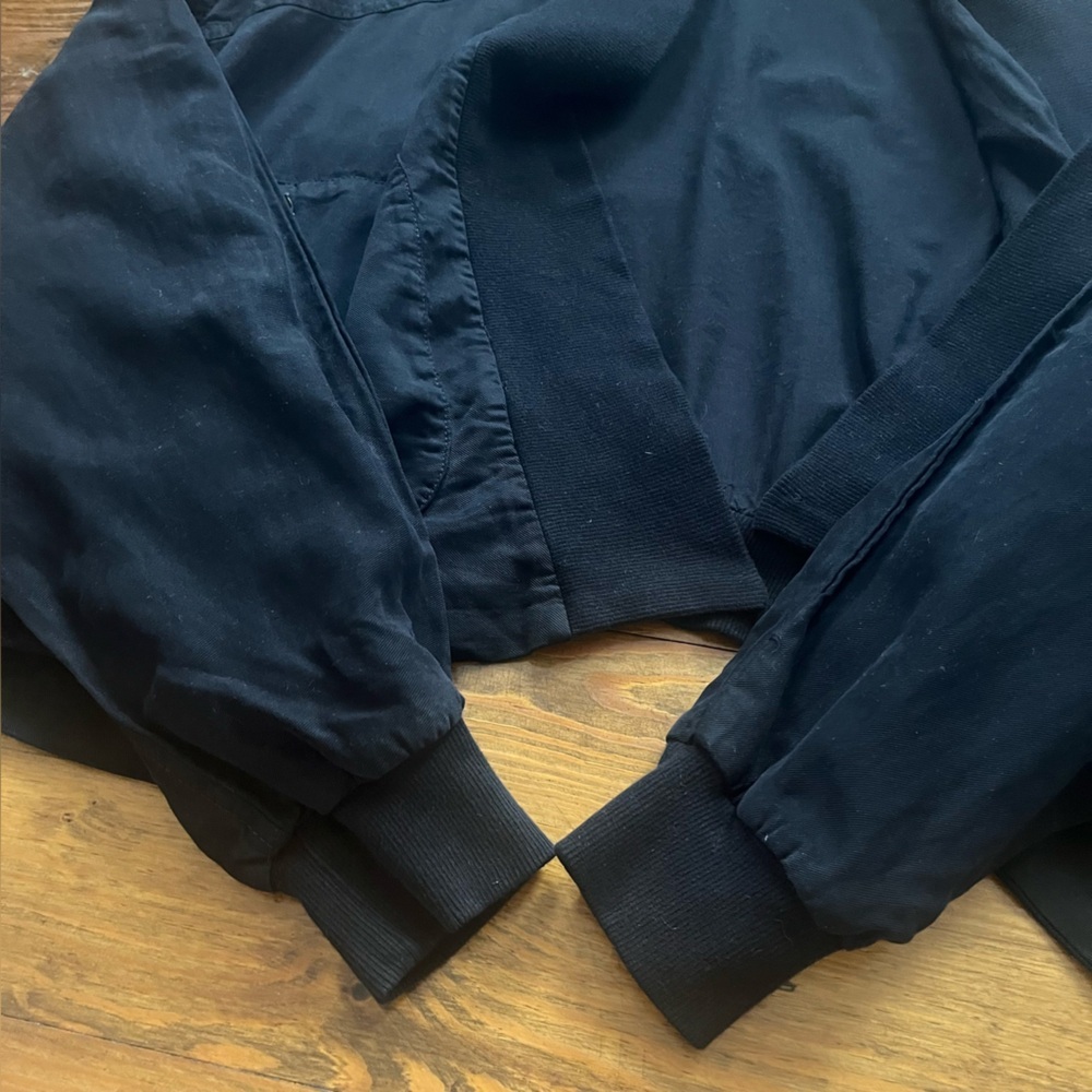 Young Fabulous & Broke Black Bomber Jacket with Gold Zippers - Picture 7 of 16